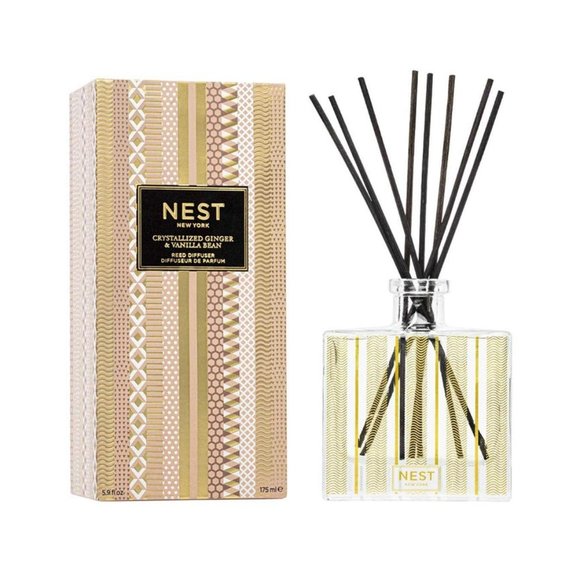 NEST Crystallized Ginger & Vanilla Bean Reed Diffuser (NIB) - Picture 2 of 4